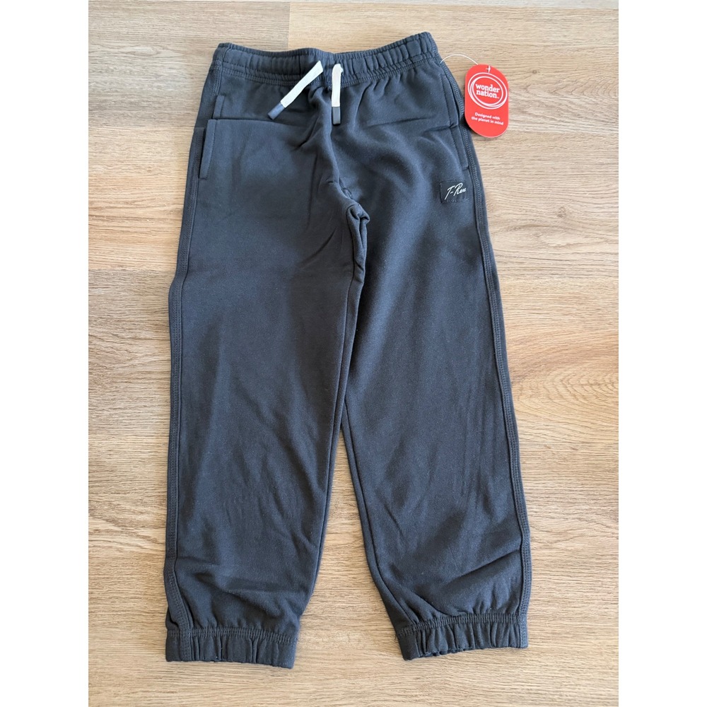 Boys Fleece Jogger Pants Charcoal Gray Size 5 NWT